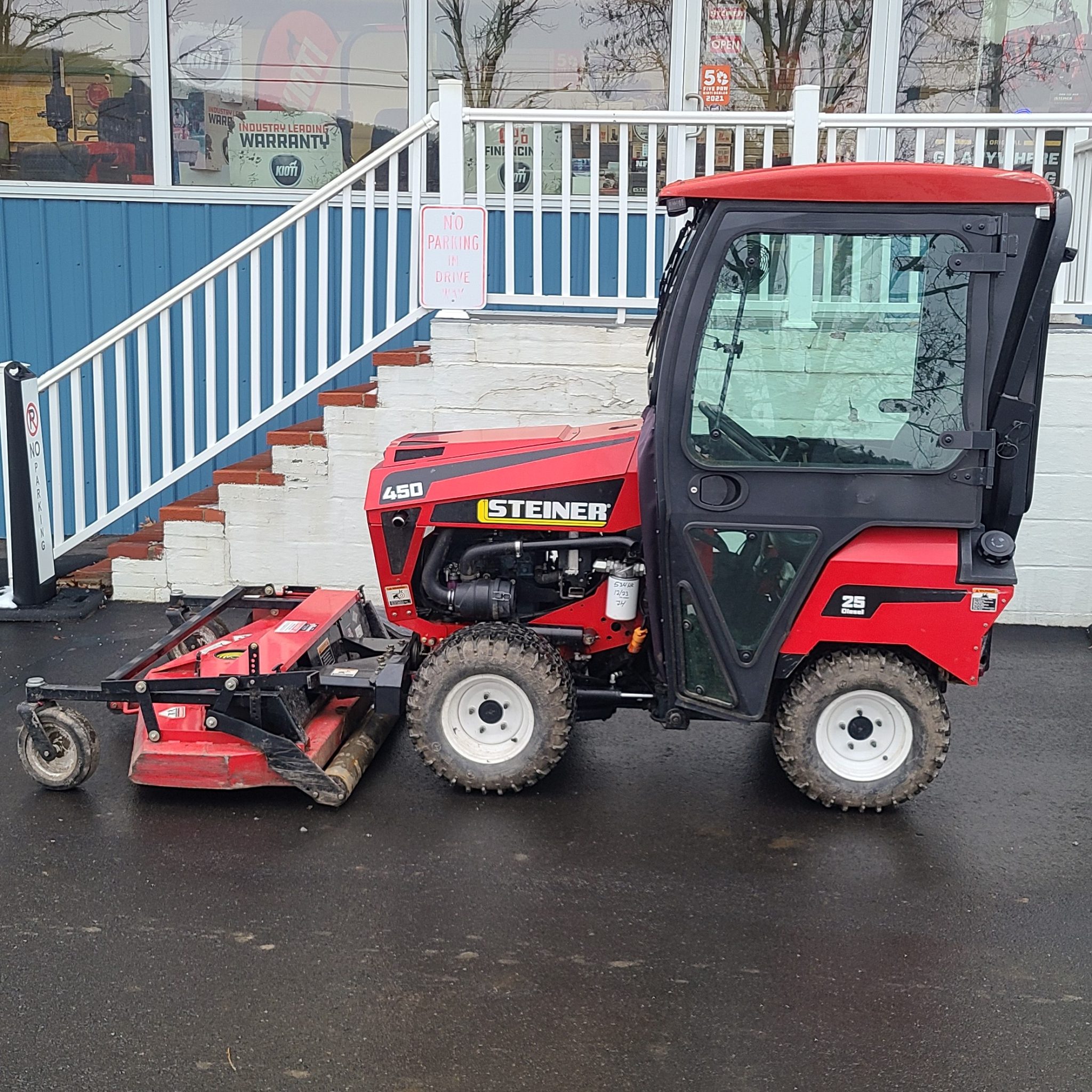 Used 2017 Steiner 450KD w/ Cab and Mower Jim's Equipment Repair