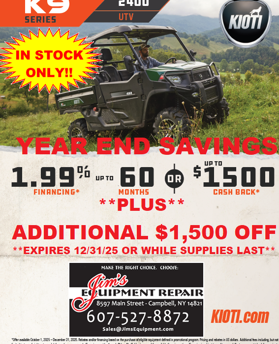 New Kioti K9 2400 UTV