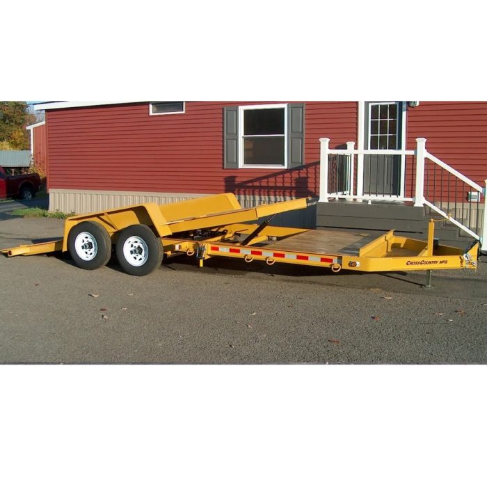 Tilting Equipment Trailers with Fenders